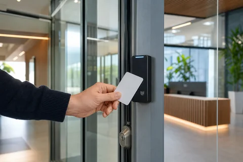 Credencial real de control de accesos