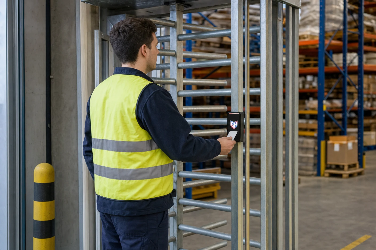 Control de accesos profesional instalado en una empresa