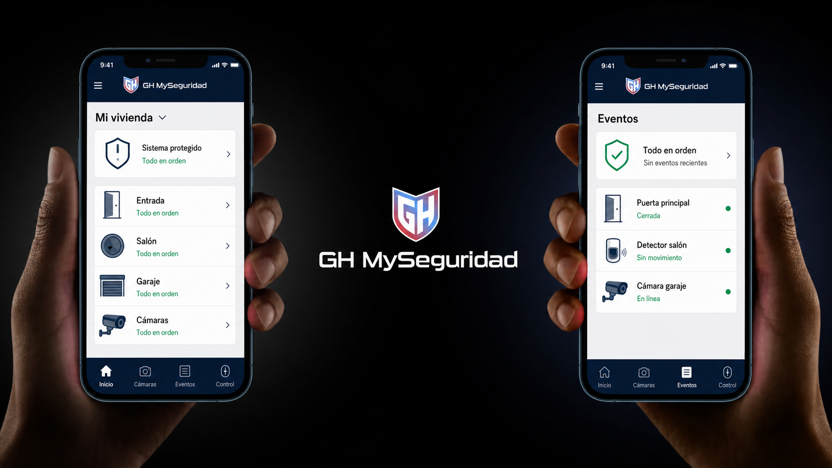 Aplicación móvil con identidad GH MySeguridad