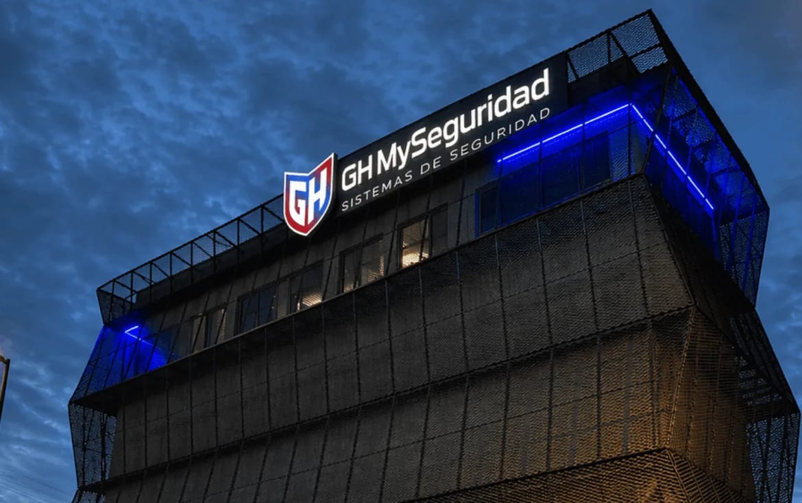 Fachada de las oficinas centrales de GH MySeguridad en Espinardo, Murcia